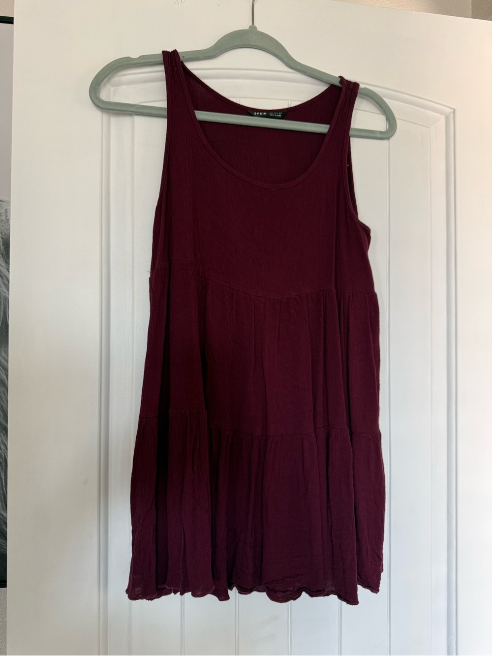 SHEIN Women's Tank Top - Burgundy